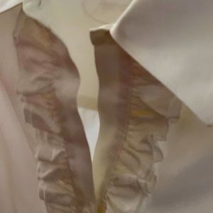 White NO IRON blouse